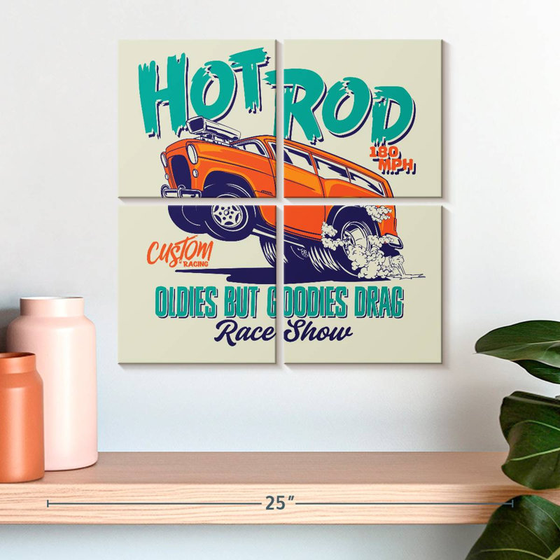 Affiche Mehar Hot Rod Race Show, H 18 po x l 18 po