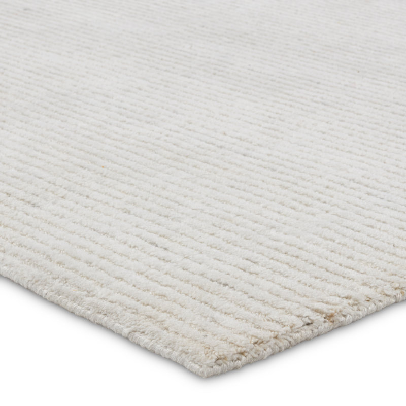 Striped Area Rug in Ivory, Rectangle 4' x 6'