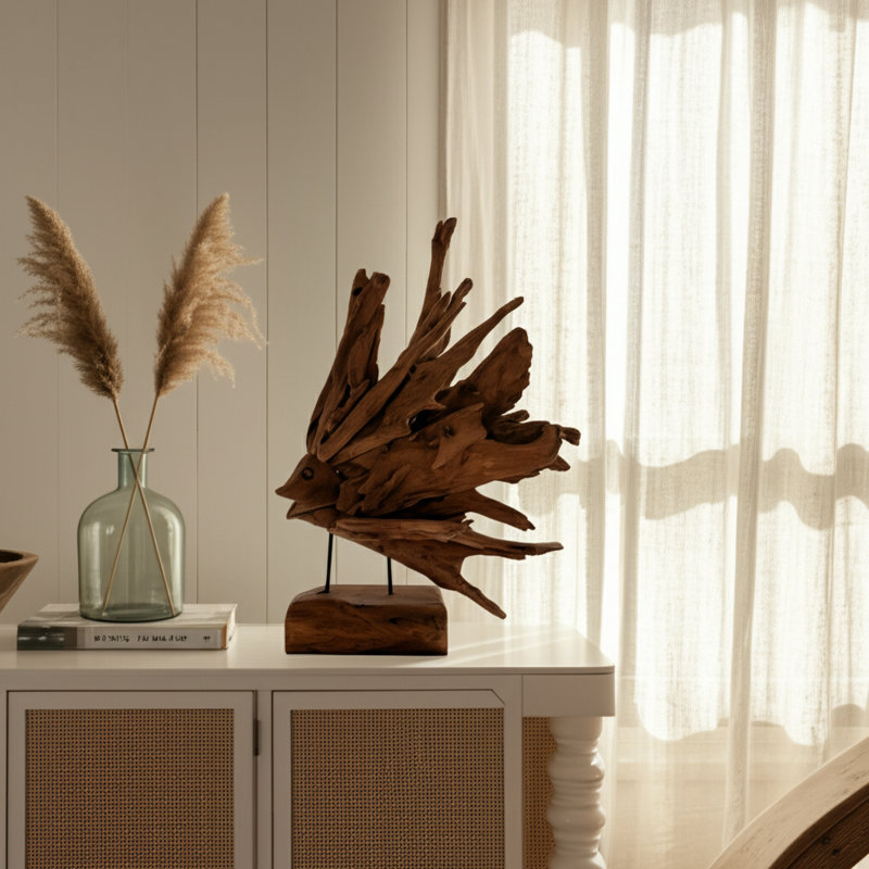 Sculpture en bois Canoga 31 po