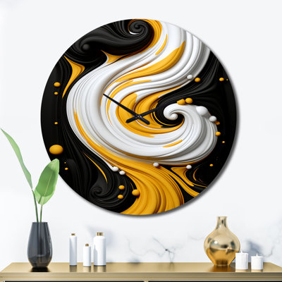 Horloge murale liquide