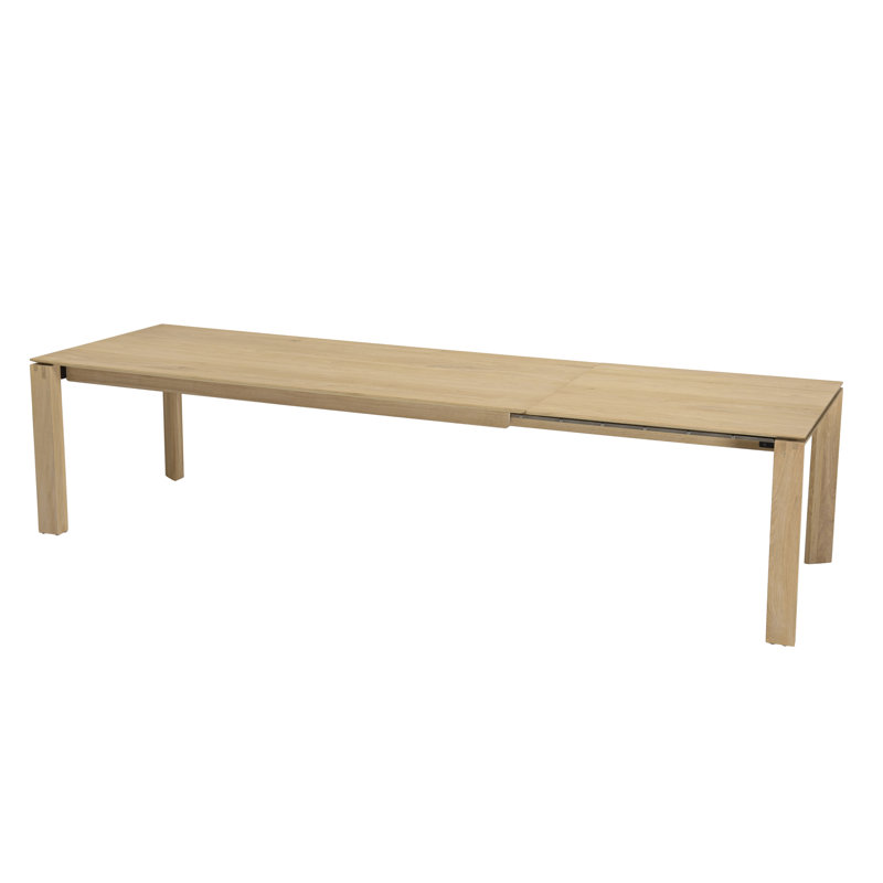 Eliass Extendable Oak Solid Wood Dining Table