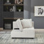 Fauteuil-lit convertible 4 en 1 avec canapé-lit et cadre en bois robuste pour le salon, la chambre à coucher et le revêtement en polyester pour petit espace