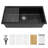 Quartz Kitchen Sink - 30X19"  Granite Composite Workstation Undermount Kitchen Sink-108072243