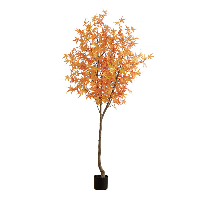7 pi Arbre d'automne artificiel érable d'automne, Orange