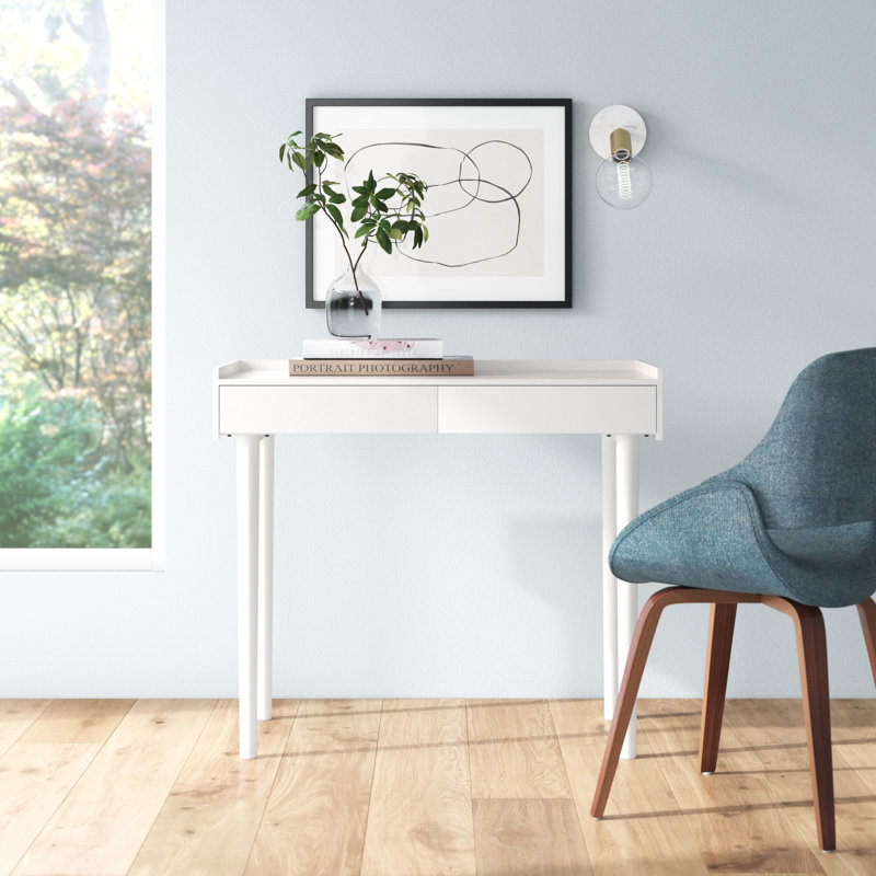 Attis Writing Desk, Antique White, Antique White