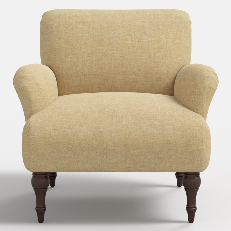Elodie Armchair, Beige Polyester Blend