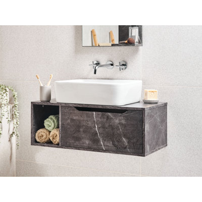 Wall Mounted Washbasin Cabinet Demetrio 80 cm