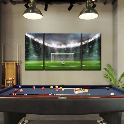 " Soccer Ball In The Stadium " 3 - Pieces