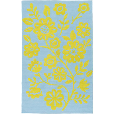 Cesar Rectangle Floral Handmade Rug
