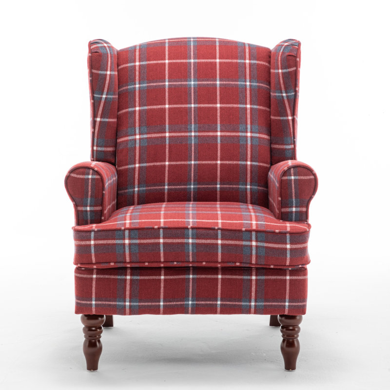 Bouchicas Upholstered Accent Chair, Red