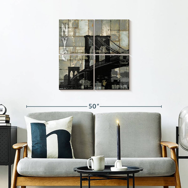 Nicci NYC Industrial II, H 26 po x l 26 po