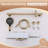 Wall Mount Tub Shower Faucet Set, 2-Function Waterfall Spout & 3-Spray Handheld, Brushed Gold, CUPC Certified-125033861