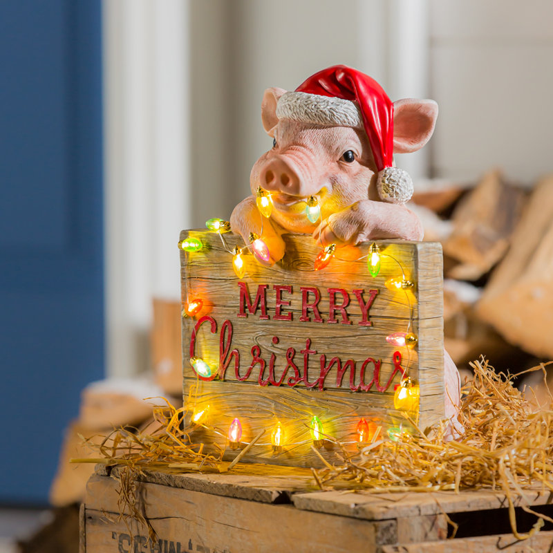 Statuette de Noël à DEL à DEL