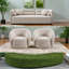 Canapés de luxe moderne, molleton beige clair, canapé de salon