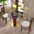33.5" Round Pedestal Dining Table