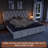Upholstered Platform Bed Frame, Storage Drawers-2013649433-2013649429