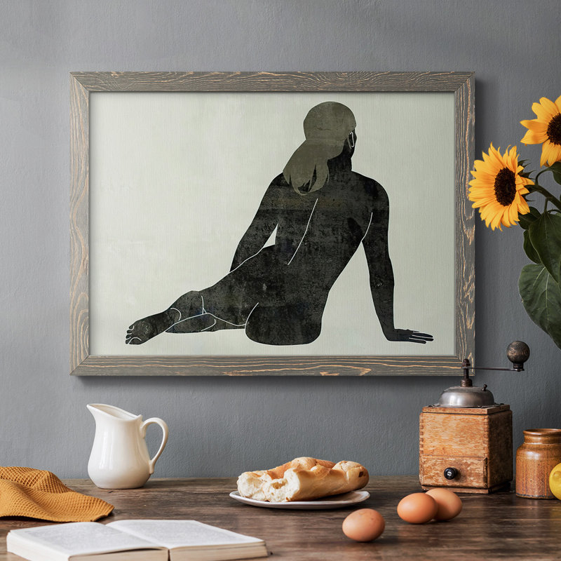 Folded figure I-2778961, reproduction d'art sur toile, Gris, H 18 po x l 26 po x P 1,5 po