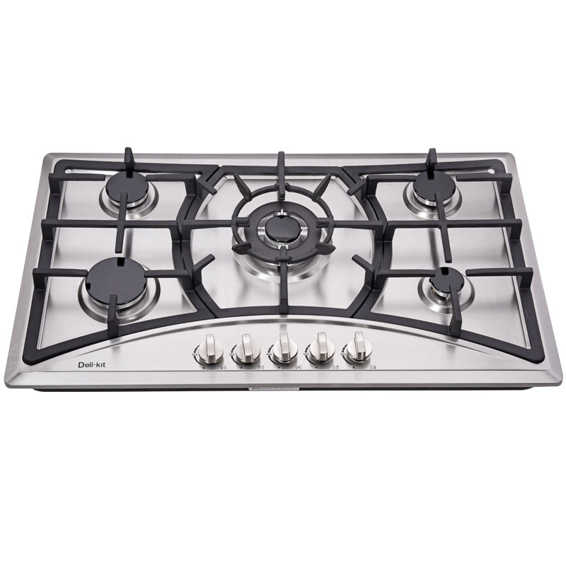 Plaque de cuisson au gaz naturel 34 po avec 5 brûleurs