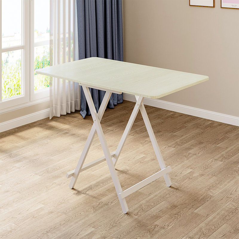 Krystine Metal Base Dining Table, White