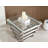24" Square Modern Stainless Steel End Table-464386150