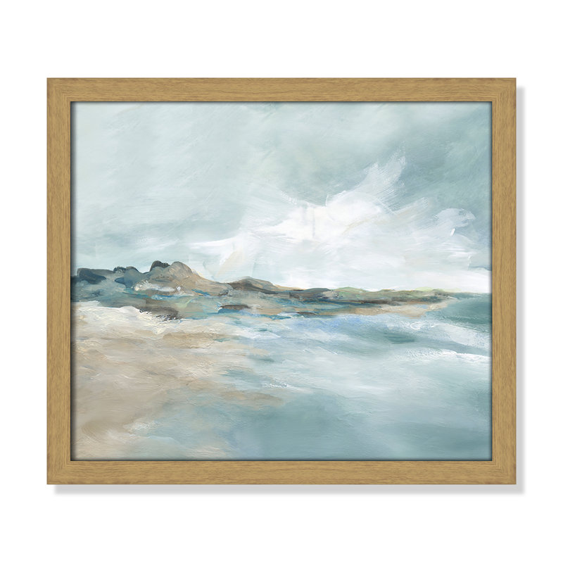 Imprimé Sandpoint par Carol Robinson, Reproduction encadrée sans passe-partout, Naturel, H 13 po x l 15 po x P 0,75 po