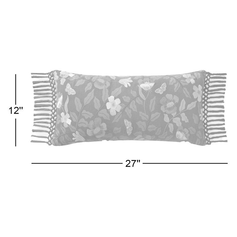 Rifle Paper Co. x Loloi PRP0017 Primrose 12" x 27" Pillow, Navy, Down