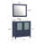 Brescia 36" Single Sink Freestanding Bathroom Vanity with Ceramic Top and Matching Mirror-62326225