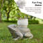 15.25"L Mgo Frog Garden Statue Or Planter Stand