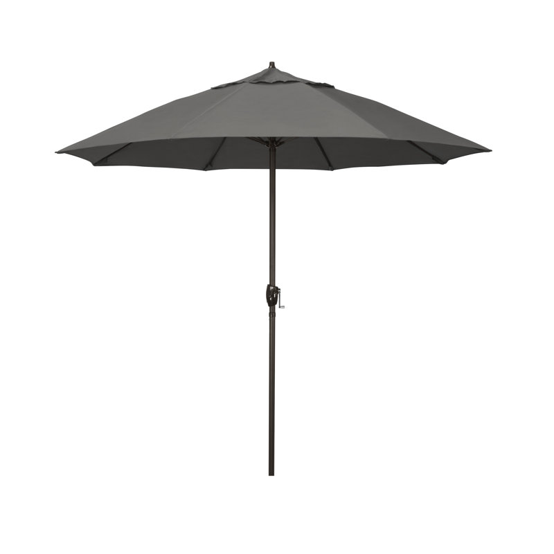 Parasol de marché 7,5 pi Gino, Toile gris anthracite Sunbrella®