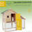 Bunny Cage,Weatherproof Rabbit Hutch,Spacious Pet House