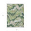 Tapis extérieur lavable abstrait vert ivoire et beige 10 pi x 14 pi