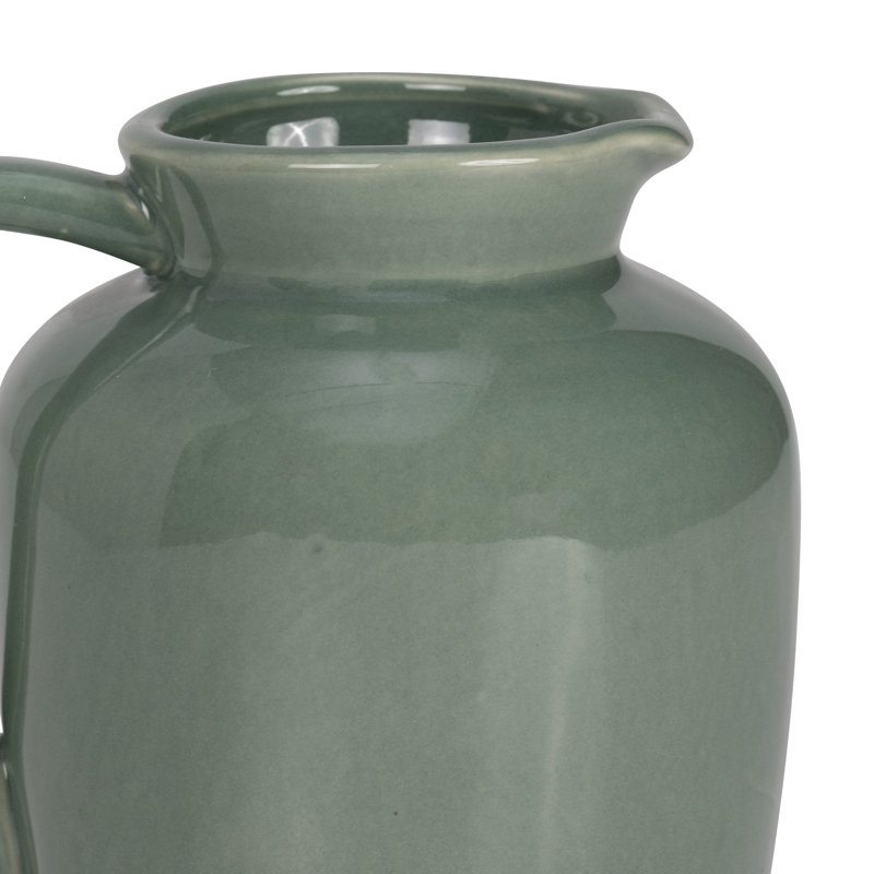  Vase pichet en céramique, Gris, H 5 po x l 6 po x P 4 po