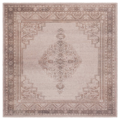 Tapis gris / beige touffeté à la main Bil bateau