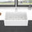 30X20 Inch White Farmhouse Sink Workstation - Ceramic Single Bowl Farm Kitchen Sink