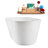 58.7'' x 29.5'' Soaking Acrylic Bathtub-95288577