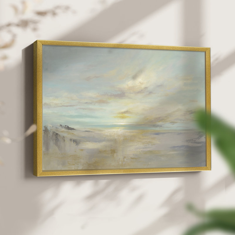Après l'été - Reproduction encadrée - Restickable, H 11 po x l 14 po, Doré