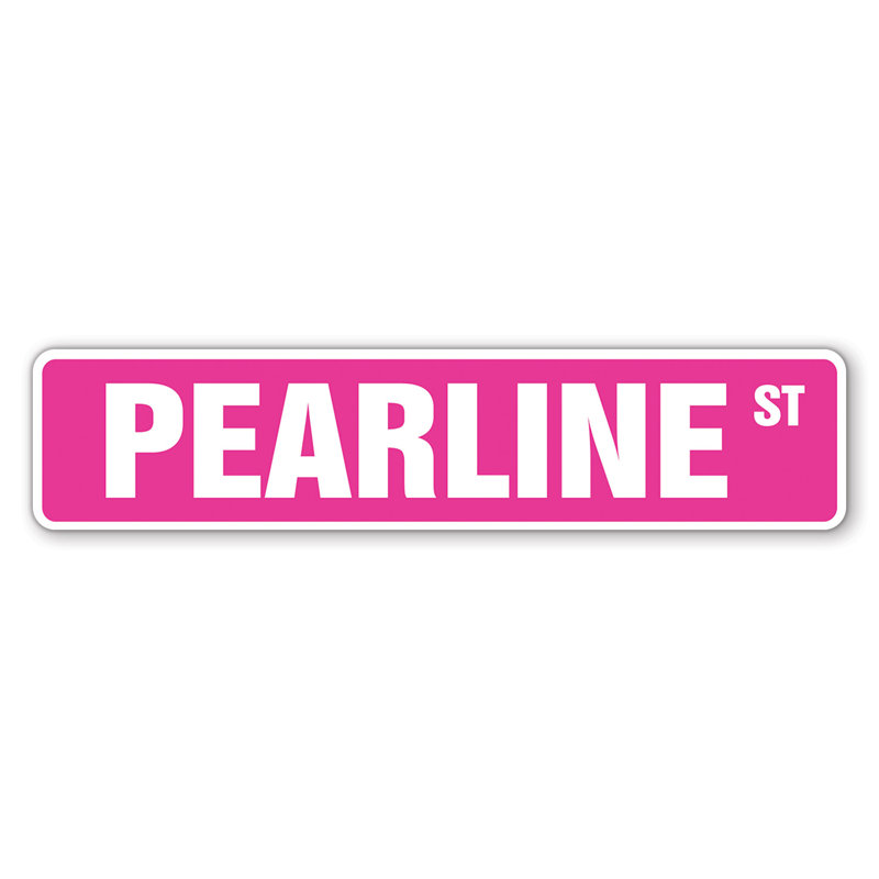 Plaque de rue Lavertue, H 7 po x l 30 po x P 0,1 po