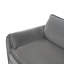 Fauteuil surdimensionné en chenille Comfy pour 2 personnes en chenille grise et surdimensionnée, chenille souple et respirante, sièges rembourrés à deux couches, mousse haute résilience, siège d'une profondeur de 29,92 pouces,