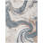 Nourison Astra Machine Washable Ivory Blue Modern Indoor Rug-1790573786