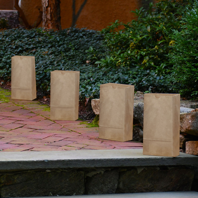 Sacs en papier Luminaria, brun clair - 100 unités
