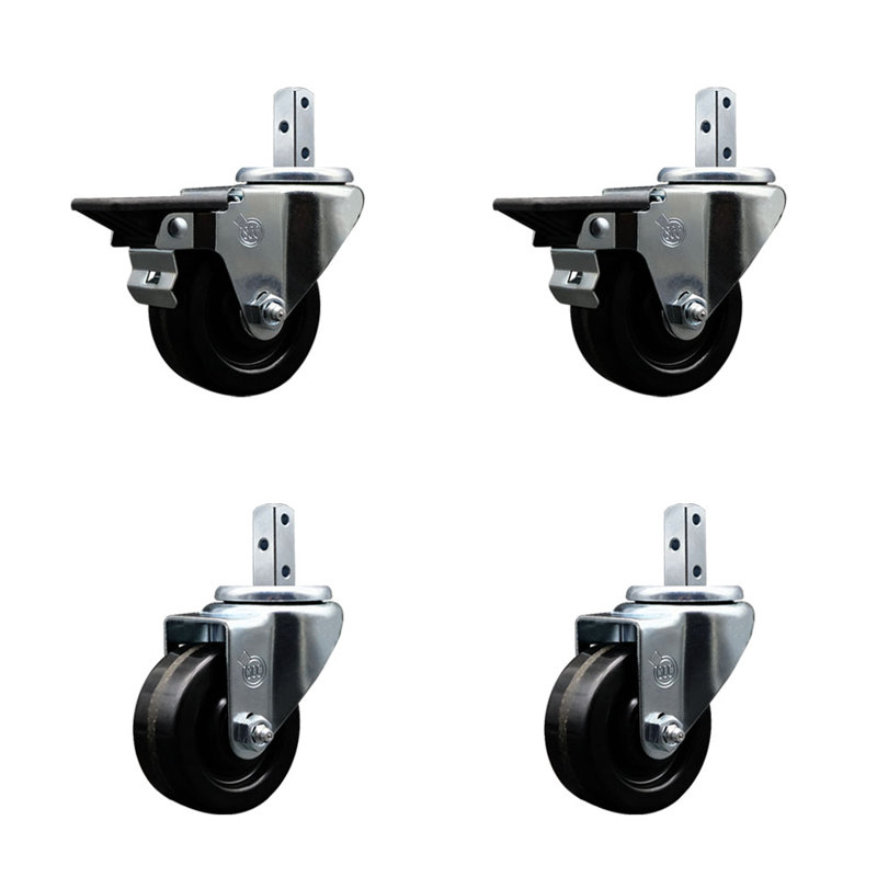 4 Piece Phenolic Caster Set