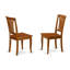 Ensemble de mobilier de salle à manger 9 pièces comprenant une table de cuisine ovale avec rallonge papillon et 8 chaises, brun selle-645696645-612258860