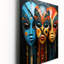 Horloge murale africaine surdimensionnée - Mystic Tribes-1100871108