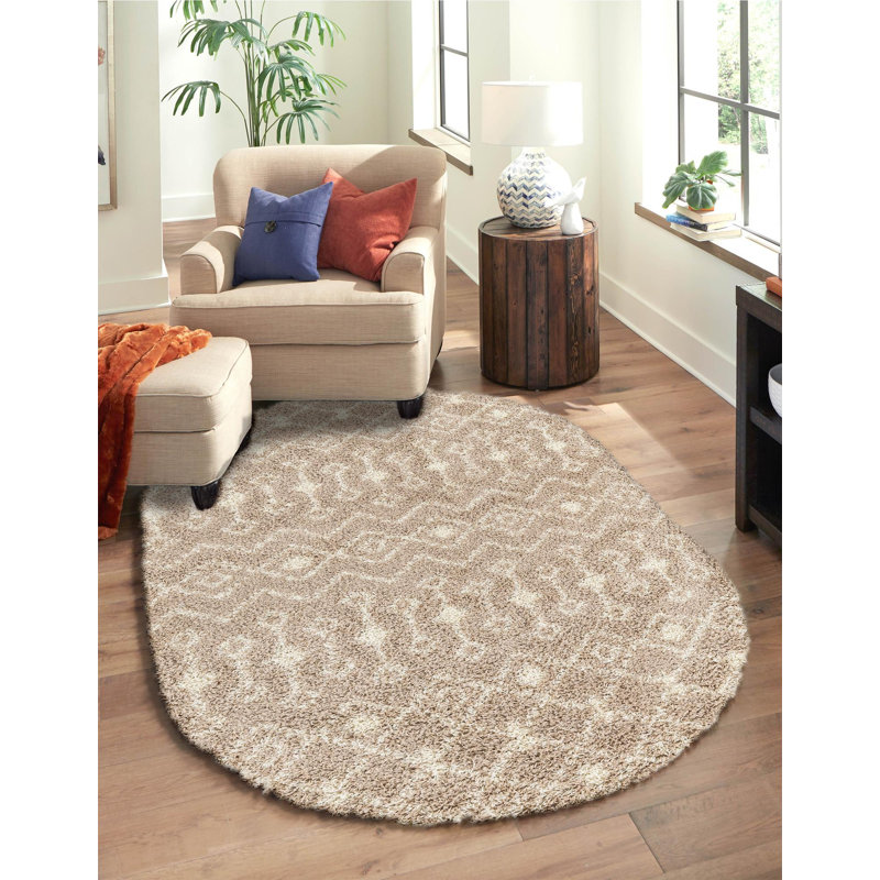 Griego Moroccan Indoor Rug, Oval 4'1" x 6'1"