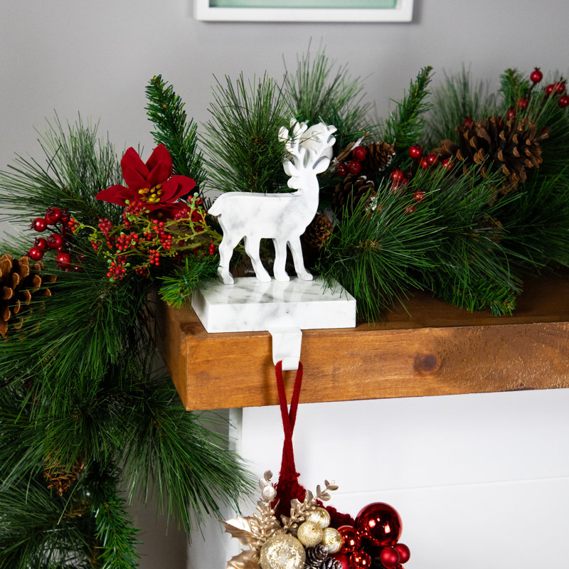 Porte-chaussette de Noël cerf 7,5 po