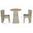 Terron Dining Table Set with Two Chairs