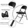 Vecelo 33.8'' 4 - Player Foldable Card Table with Chairs