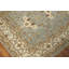 Tapis carré bleu clair en laine Oushak