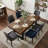 Modern Farmhouse Extendable Wooden Dining Table, Expandable from 6 to 8 to 10 Seats, Large Long Rectangular Kitchen and Dining Room Table-1770326493-1770326492