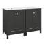 Meuble-lavabo 48 po avec lavabo, meuble-lavabo simple moderne avec portes et tiroir à fermeture en douceur, armoire de rangement avec lavabo encastré en céramique-916637252